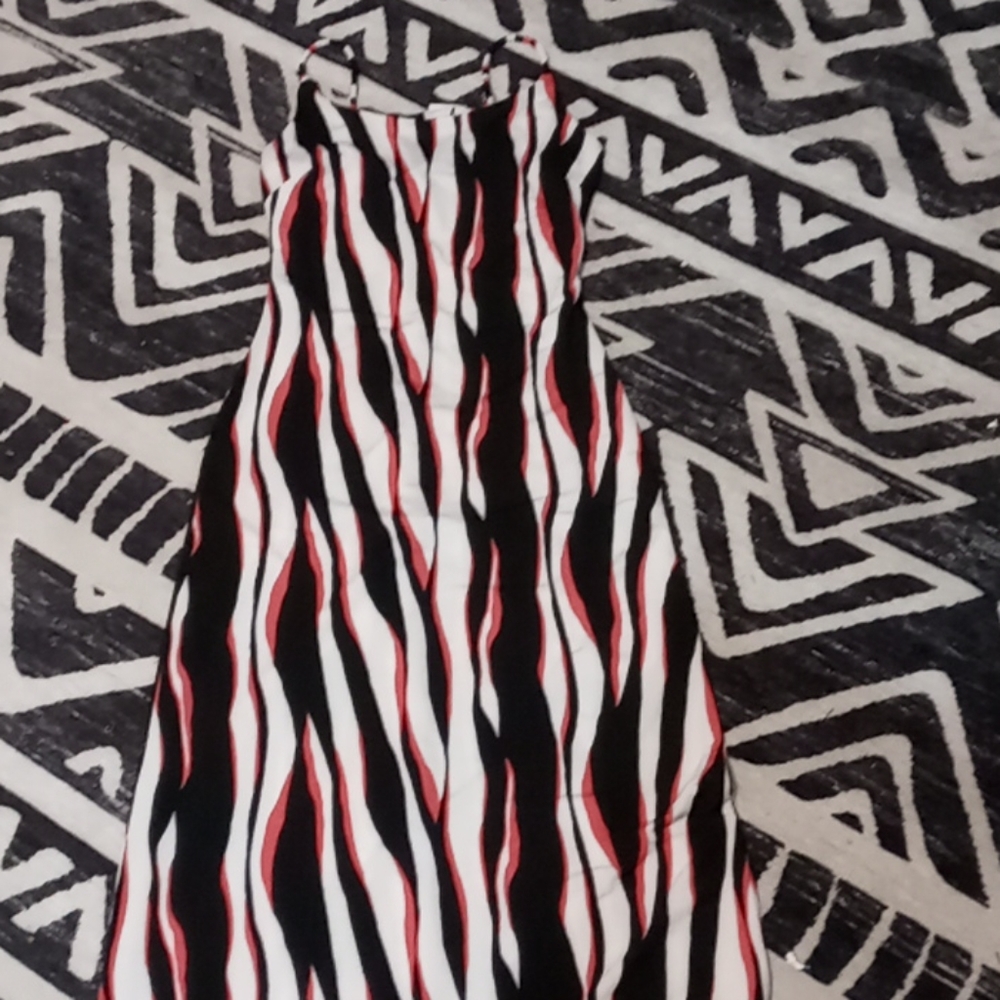 Small Iris pink zebra striped dress